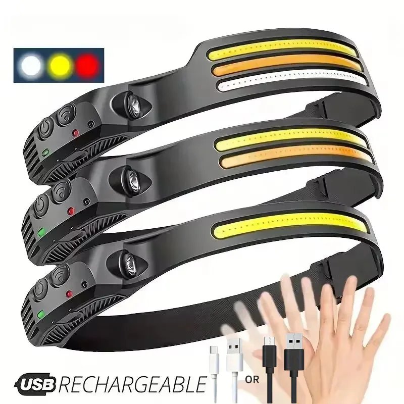 Cycling To Work - Multi-functional COB Headlamp Induction 6000K LED