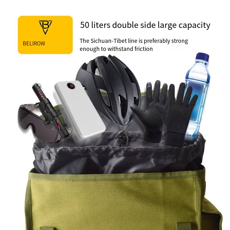 Large Capacity Bike Rear Bag D - Panniers Waterproof Rear 评论和价格