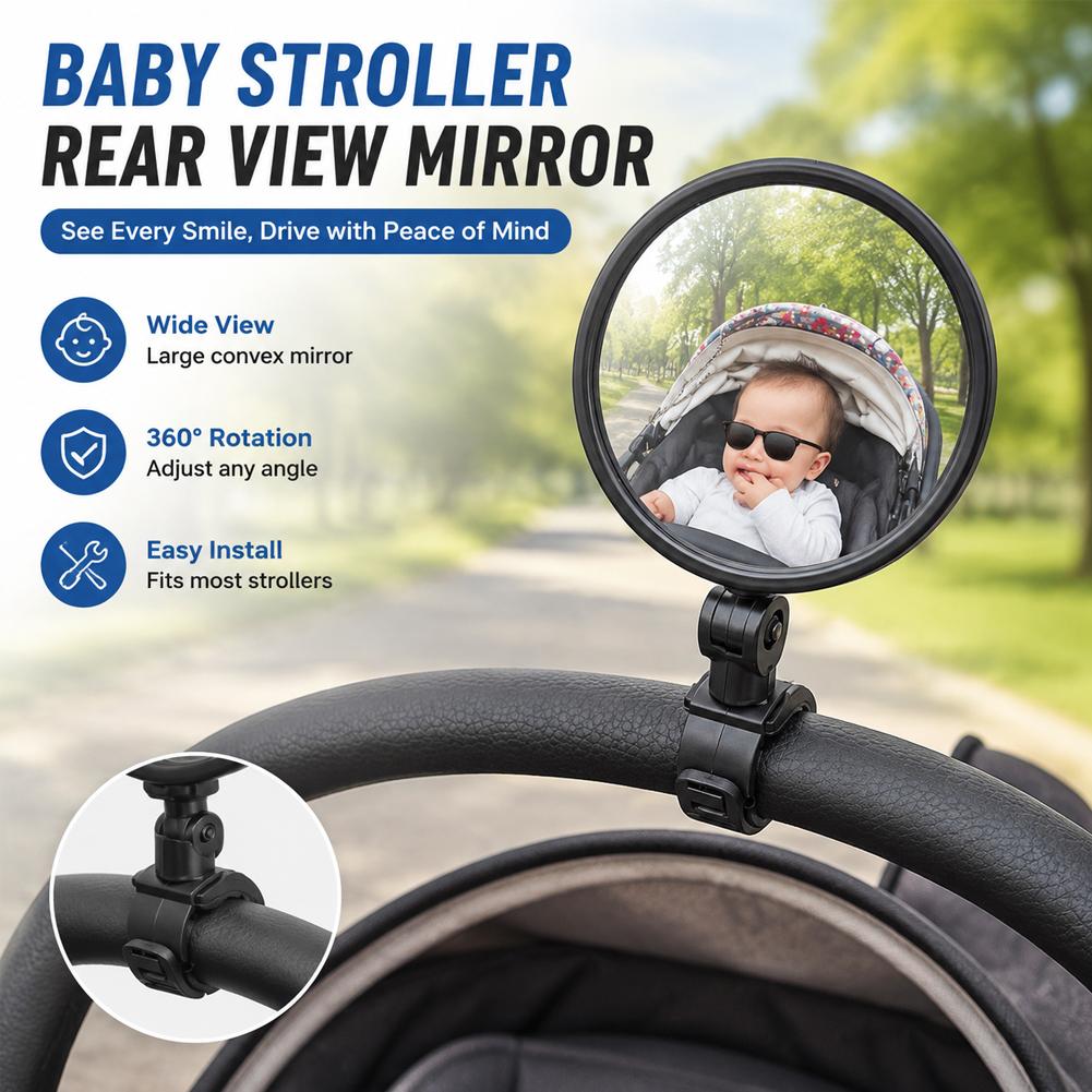 2Pcs Bike Mirror Adjustable Ha - Mirror Handlebar Convex 评论和价格