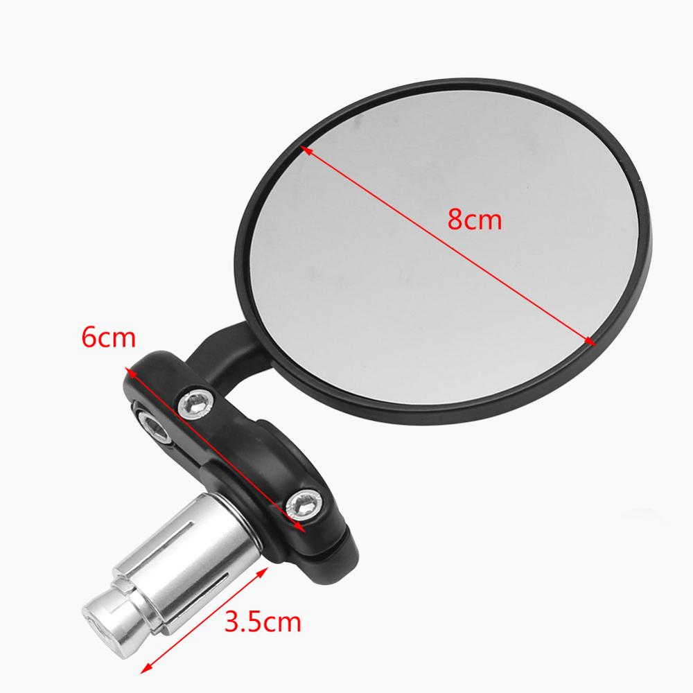 2pcs Motorcycle Mirror Round B - Mirror Handlebar Convex 评论和价格
