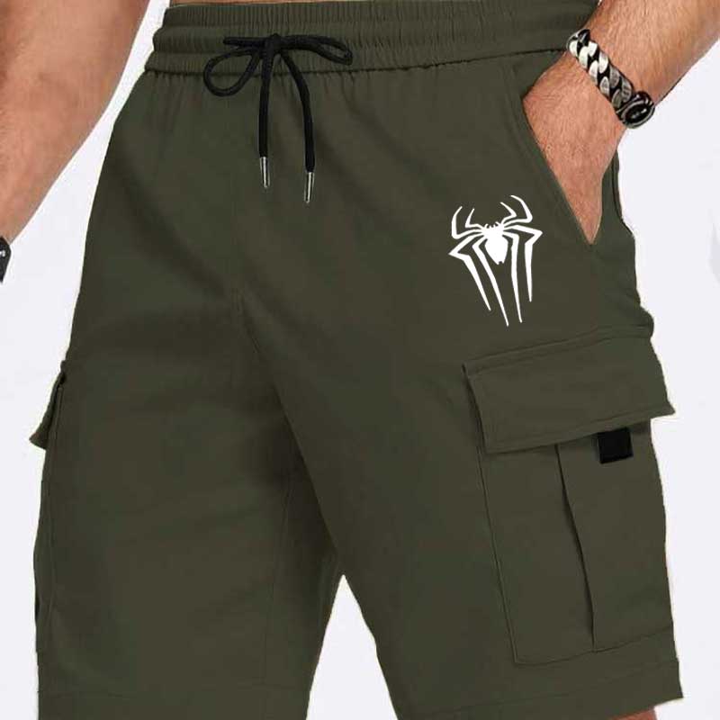 New Men's Spider Print Cargo S - Cycling To Work 评论和价格