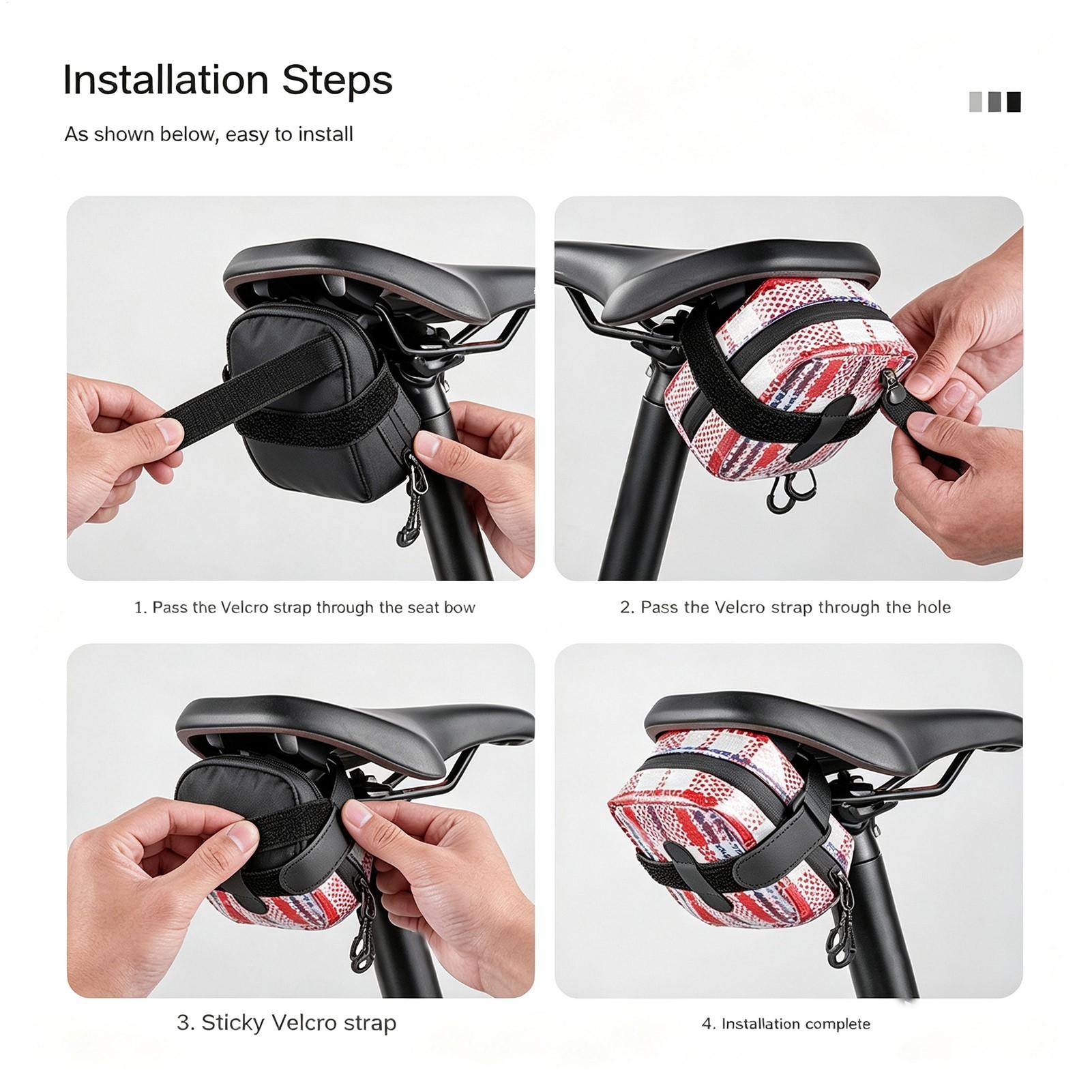 Saddle Bag Bicycle Bicycle Sad - Saddle Bag Under Seat 评论和价格