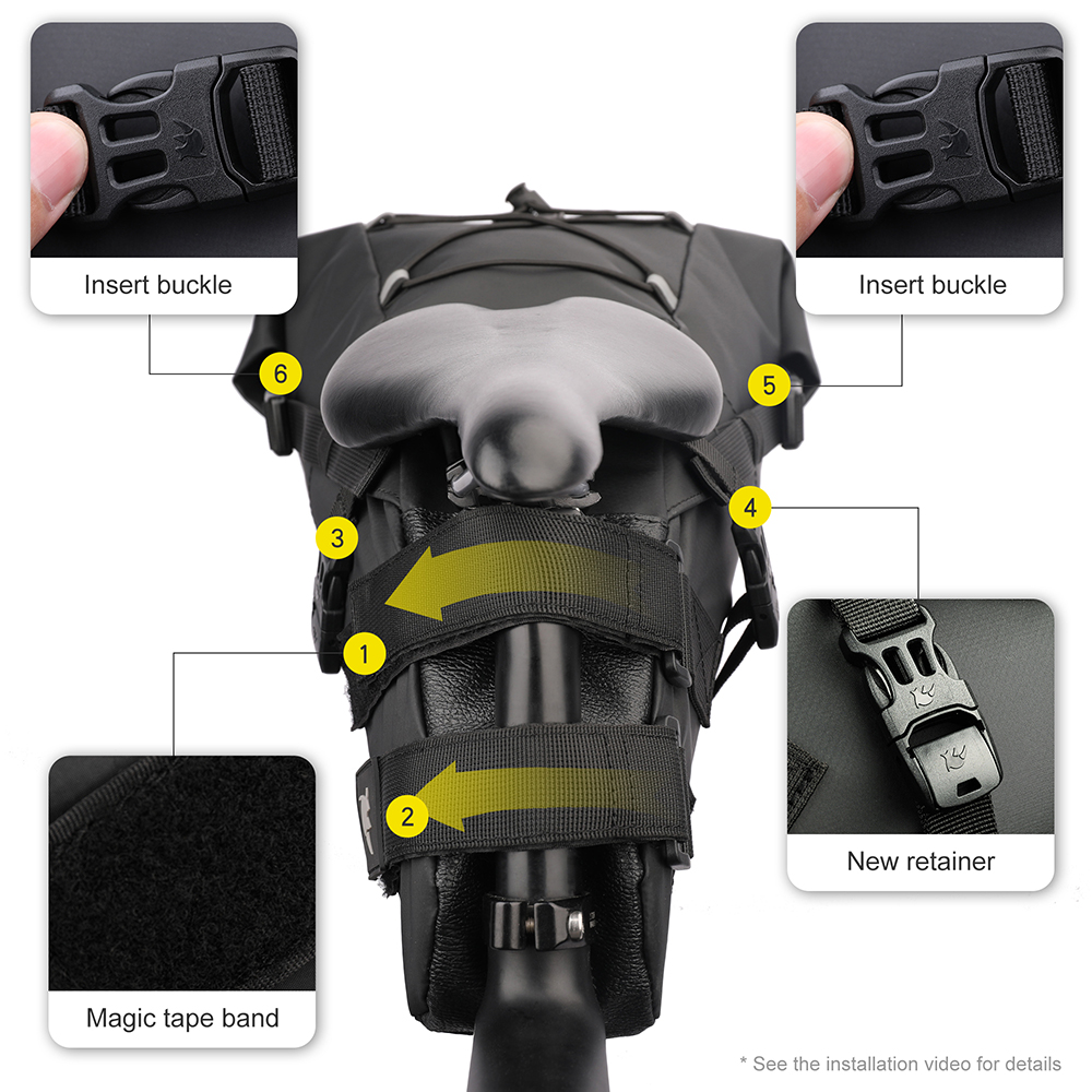 Rhinowalk Bike Saddle Bag Wate - Panniers Waterproof Rear 评论和价格