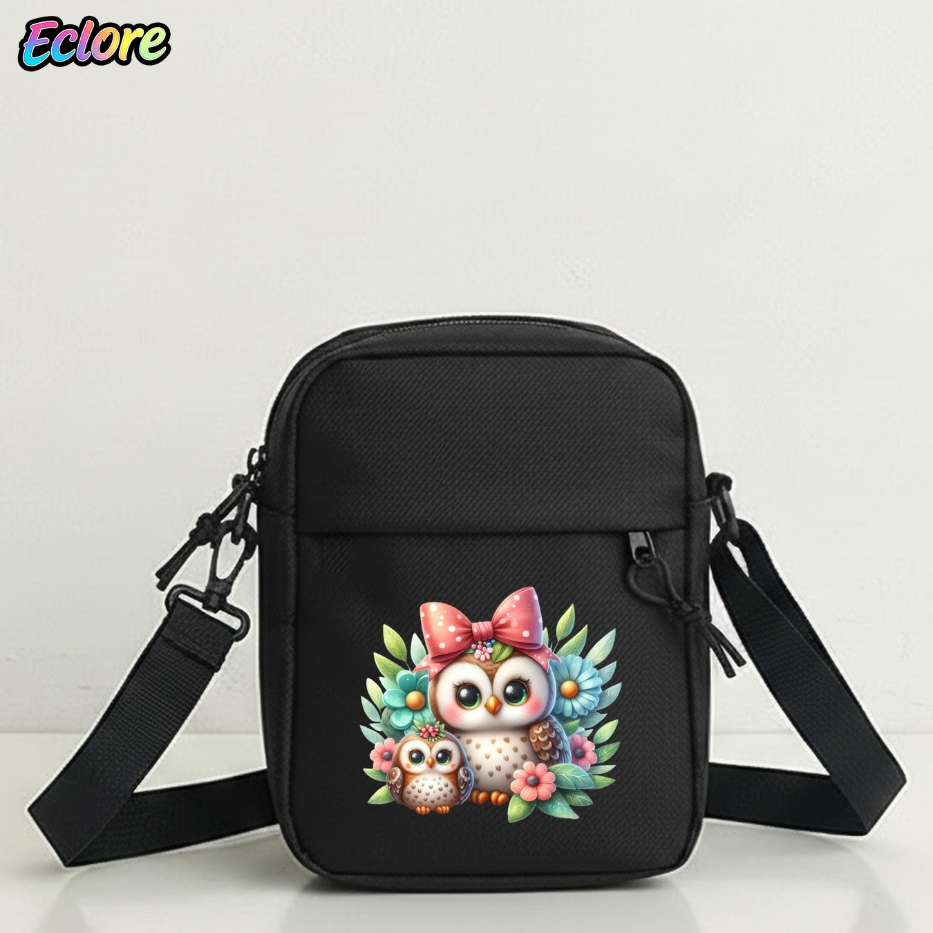 Owl Print Oxford Shoulder Bag  - Cycling To Work 评论和价格
