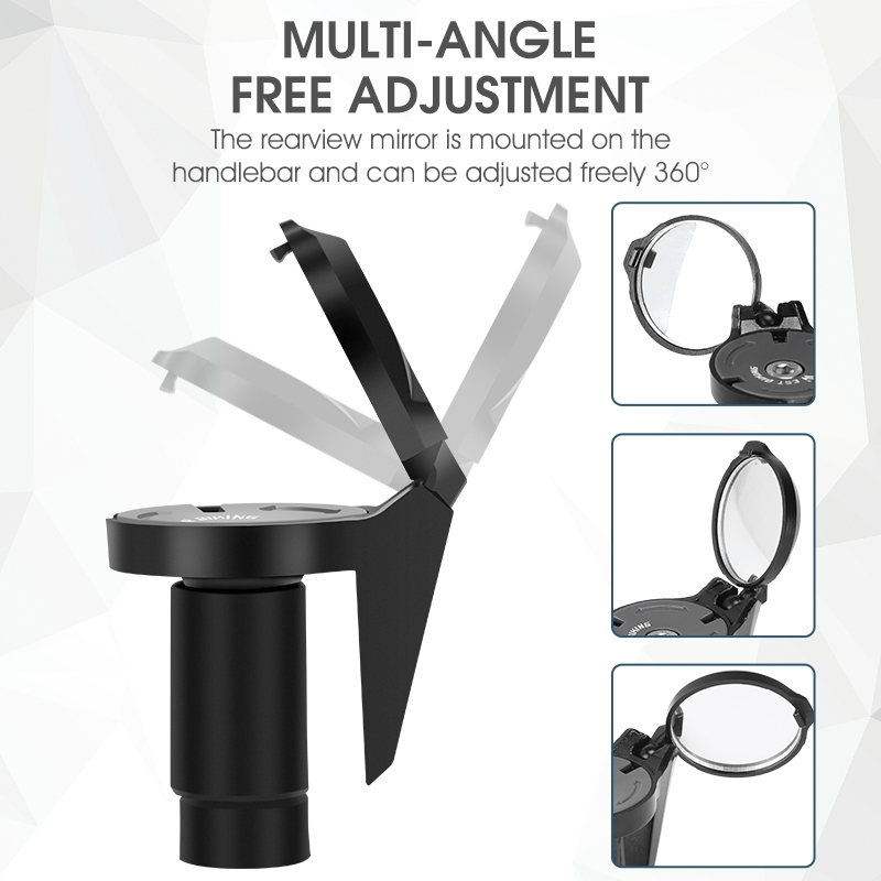 WEST BIKING 2PC Bar End Bicycl - Mirror Handlebar Convex 评论和价格