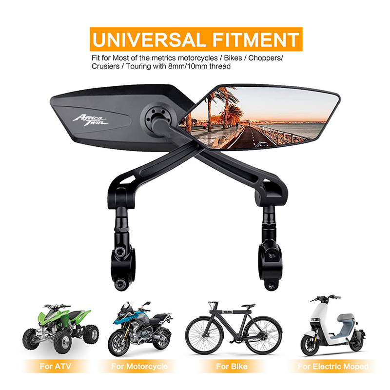 Motorcycle Handlebar Mirror Fo - Mirror Handlebar Convex 评论和价格