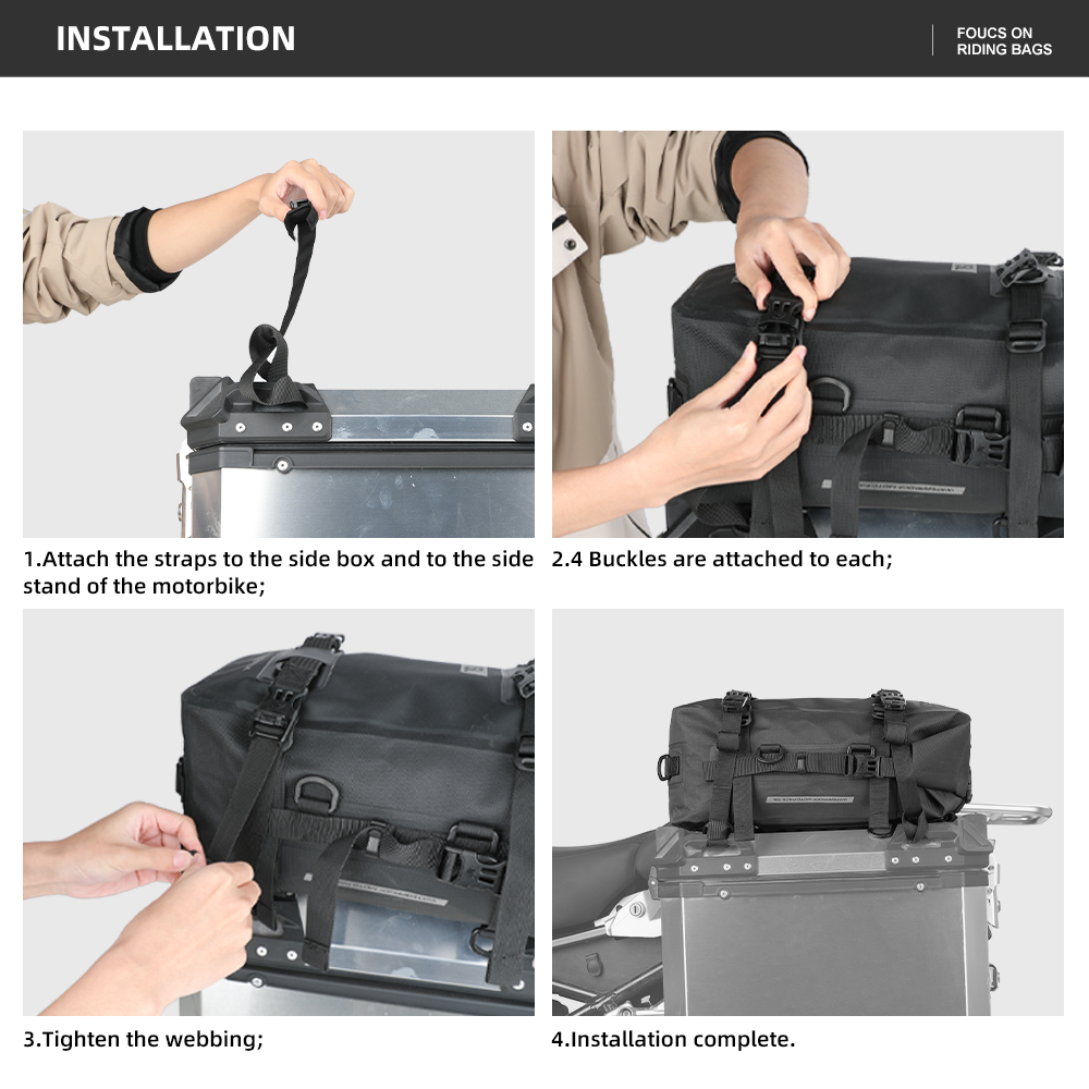 Rhinowalk Motorcycle Box Top P - Panniers Waterproof Rear 评论和价格