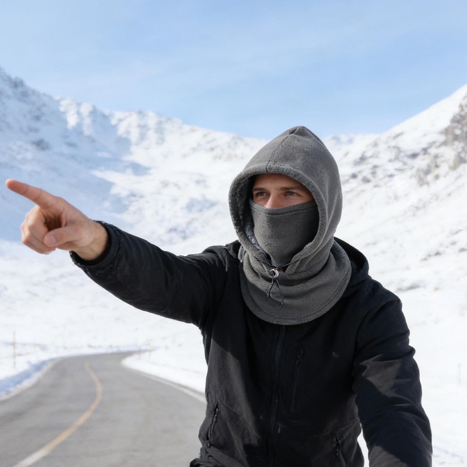 Fleece Hood Windproof Warm Adj - Cycling To Work 评论和价格