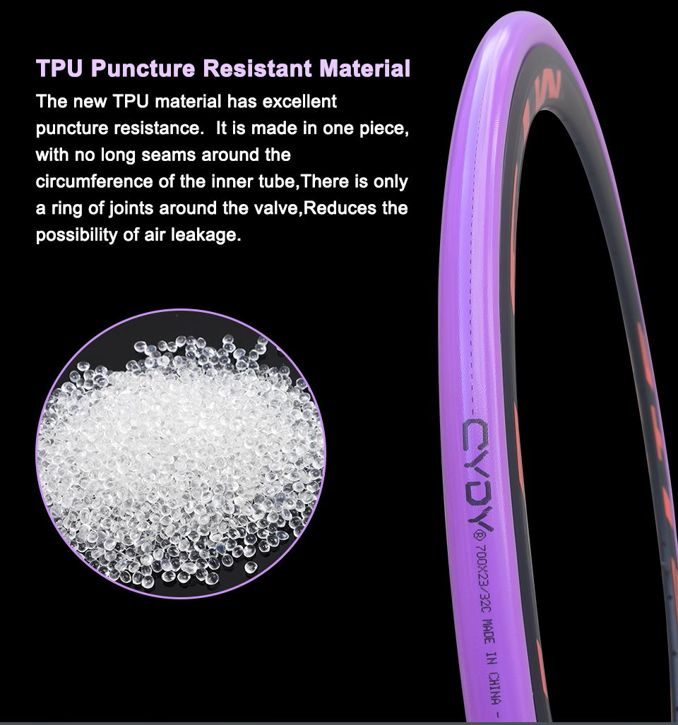 46g CYDY TPU Gravel Bicycle In - Inner Tube 700C 评论和价格