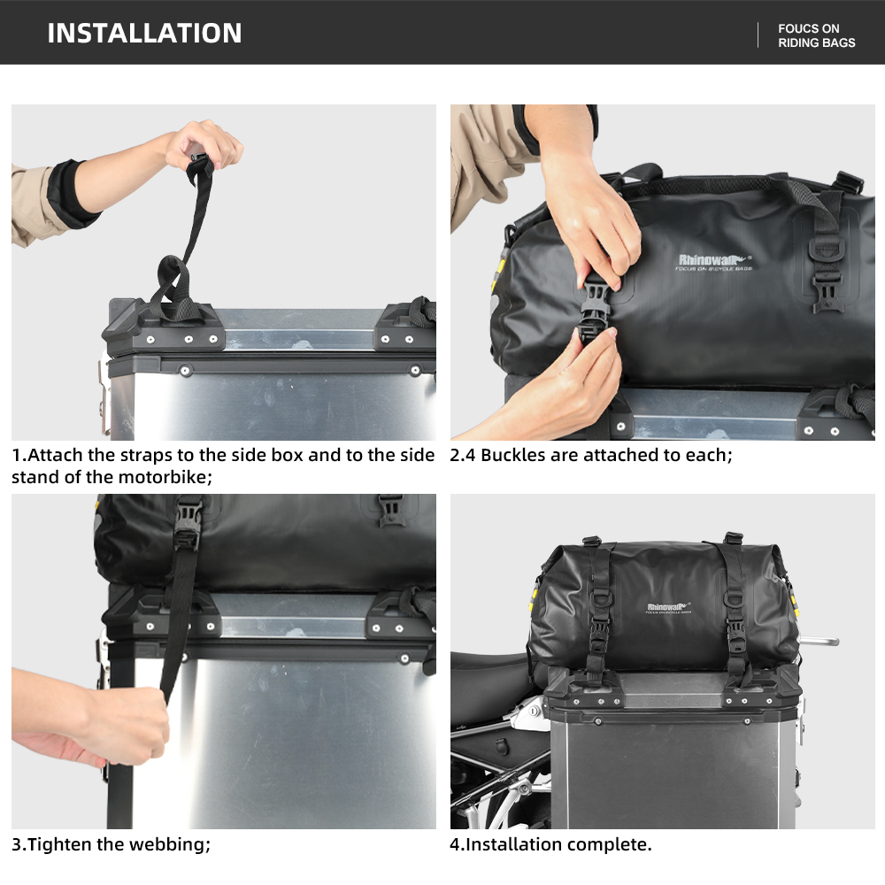 Rhinowalk Motor Side Box Top P - Panniers Waterproof Rear 评论和价格