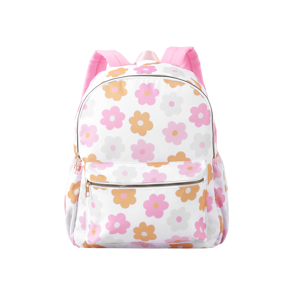 Floral Nylon Backpack For Kids - Saddle Bag Under Seat 评论和价格
