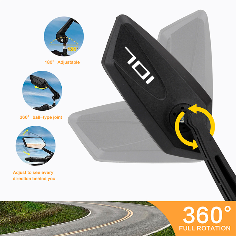 Motorcycle Handlebar Mirror Fo - Mirror Handlebar Convex 评论和价格