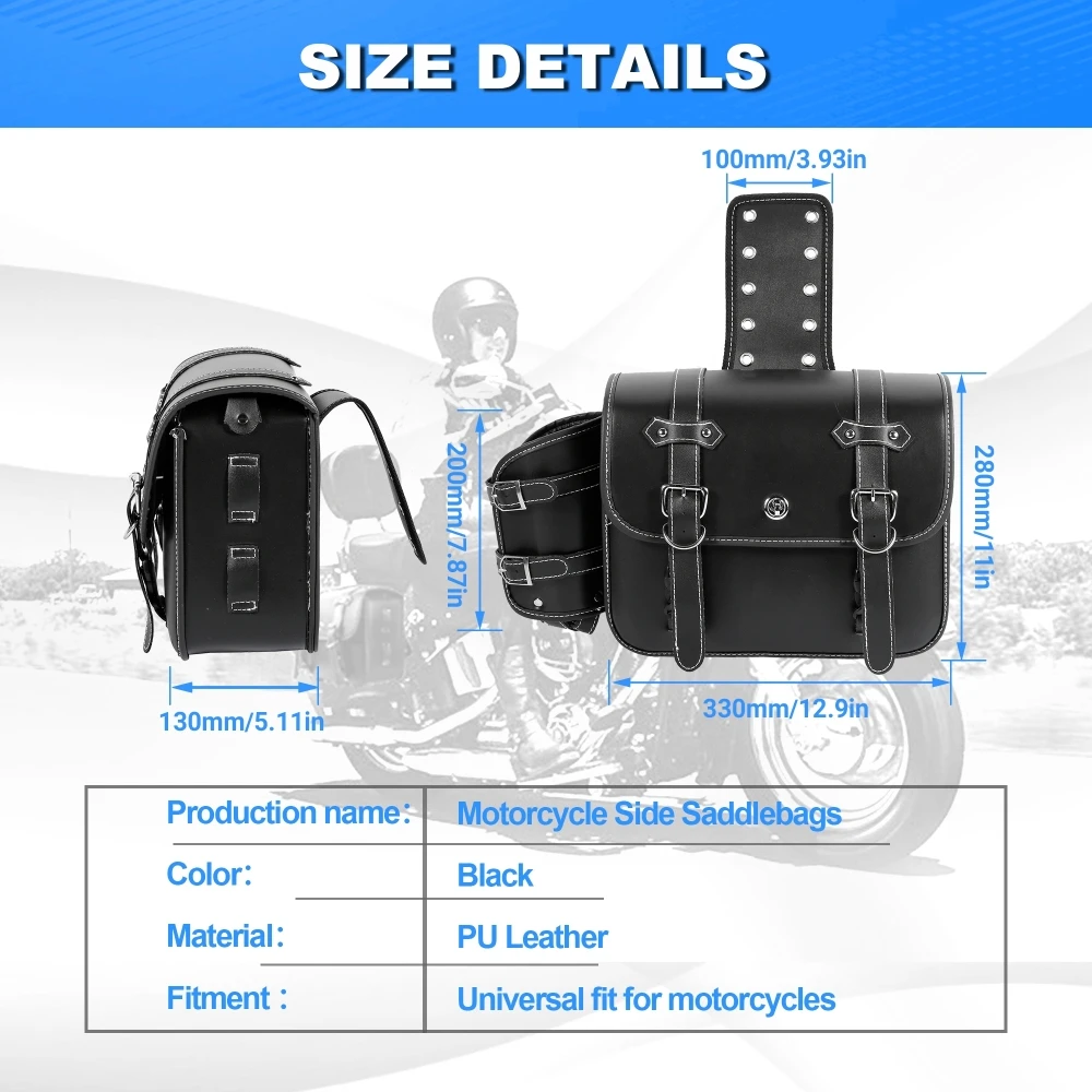 Motorcycle Saddlebags with Cup - Panniers Waterproof Rear 评论和价格