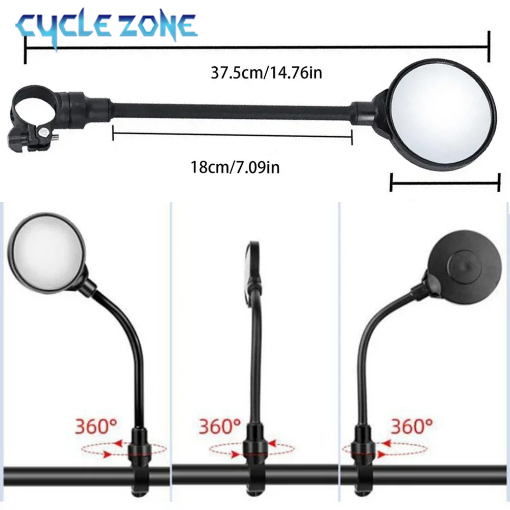 Bicycle Mirror Bike Handlebar  - Mirror Handlebar Convex 评论和价格